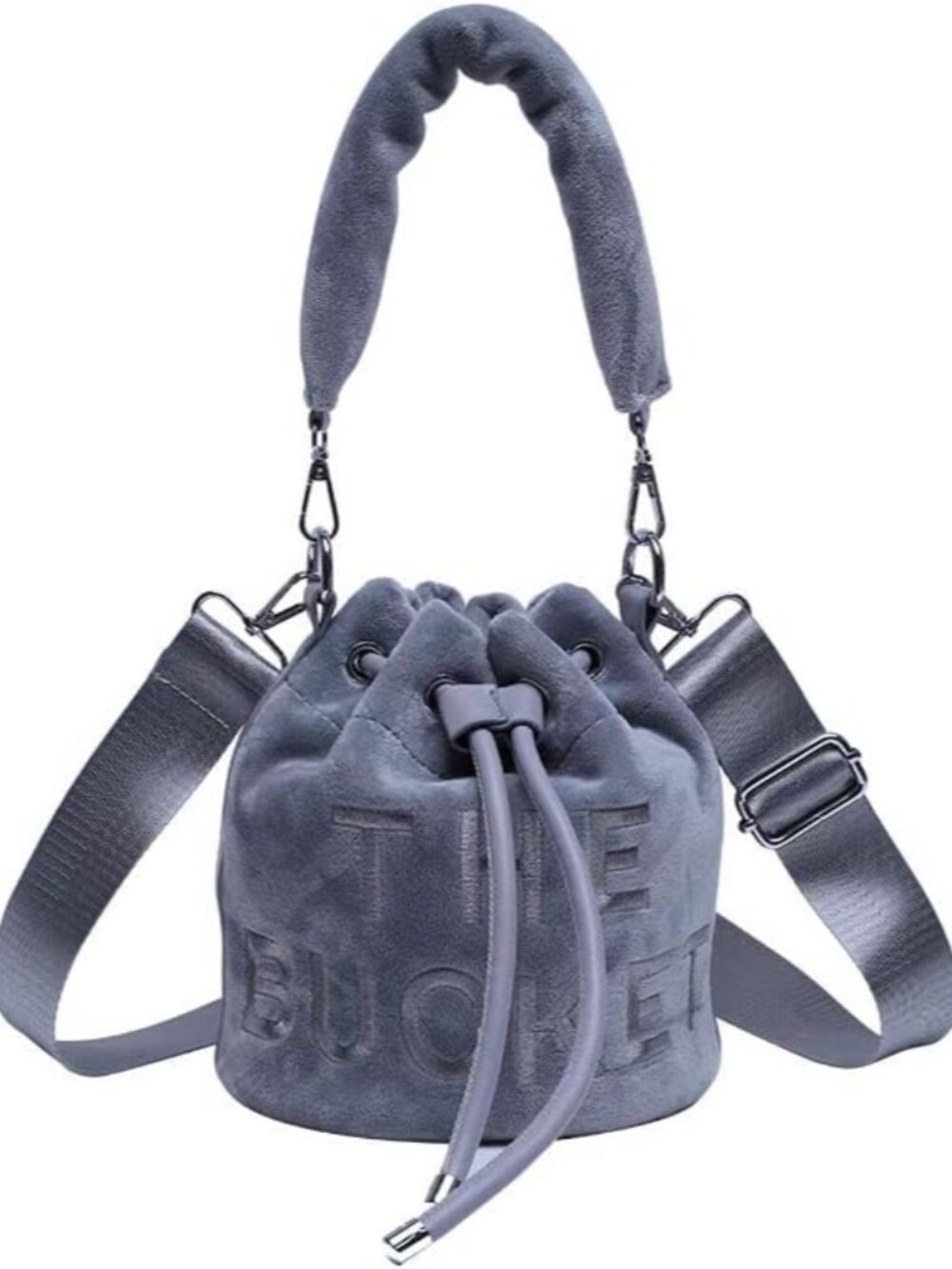 Mini Crossbody Bucket Bags for Women Trendy Velvet Bucket Purse Hobo Drawstring